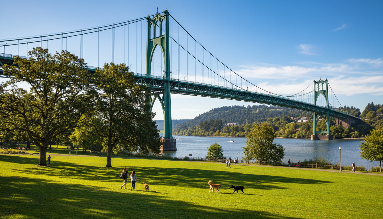 Cathedral Park beneath the St. Johns Bridge
